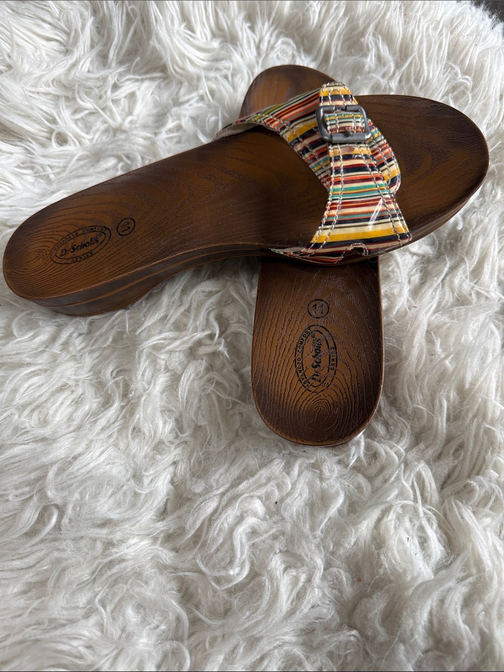 Dr Scholl’s  Striped Vintage Sandals 11